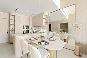 Dining - Modern & Elegant 1BD apartment in JVC (Dubai)