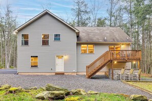 Exterior - Fire Pit, Game Room, Lake, On-Site Stream Poconos! (Blakeslee)