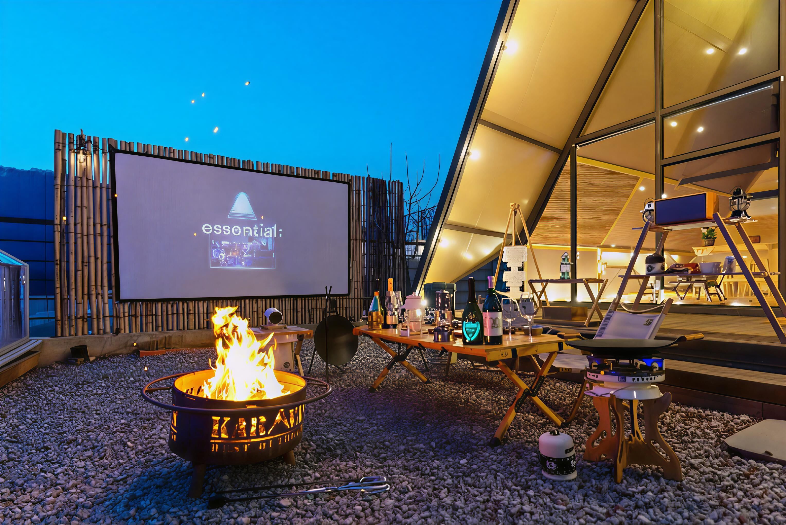 Deluxe-paritalo, yksityinen uima-allas, uima-altaan luona | Terassi/patio