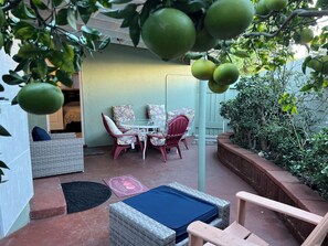 Outdoor dining - Charming 4-bedroom house in pleasant Marina del Rey. 6 beds, parking and more... (Marina del Rey)