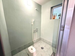 Hair dryer, towels