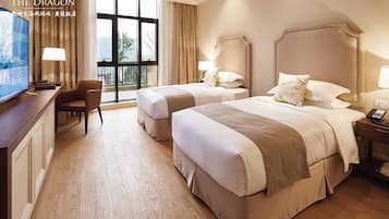 Superior Twin Room, Garden View | In-room safe, laptop workspace, blackout drapes, iron/ironing board