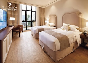 Superior Twin Room, Garden View | In-room safe, laptop workspace, blackout drapes, iron/ironing board - Hangzhou Leisure Lake The Dragon (Hangzhou)