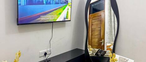 디럭스 아파트, 시내 전망 | 거실 공간