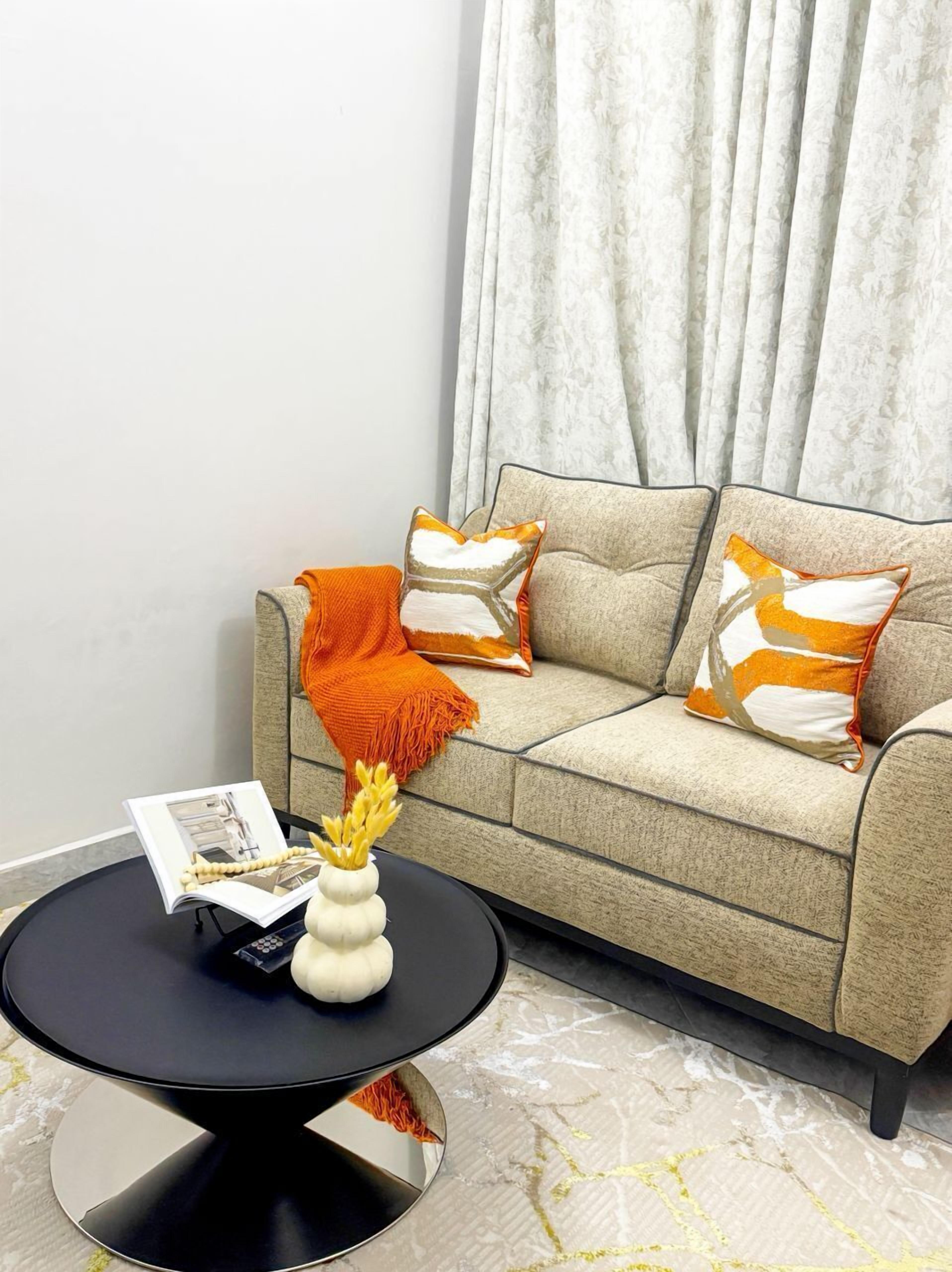 Deluxe-Apartment, Stadtblick | Wohnbereich