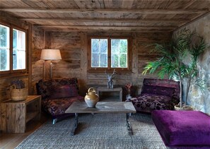 TV, fireplace - Chalet with fireplace and sauna (Meiringen)