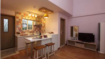 Perushuone, 1 makuuhuone (Oreum(Duplex Type)) | 1 makuuhuone, ilmainen Wi-Fi