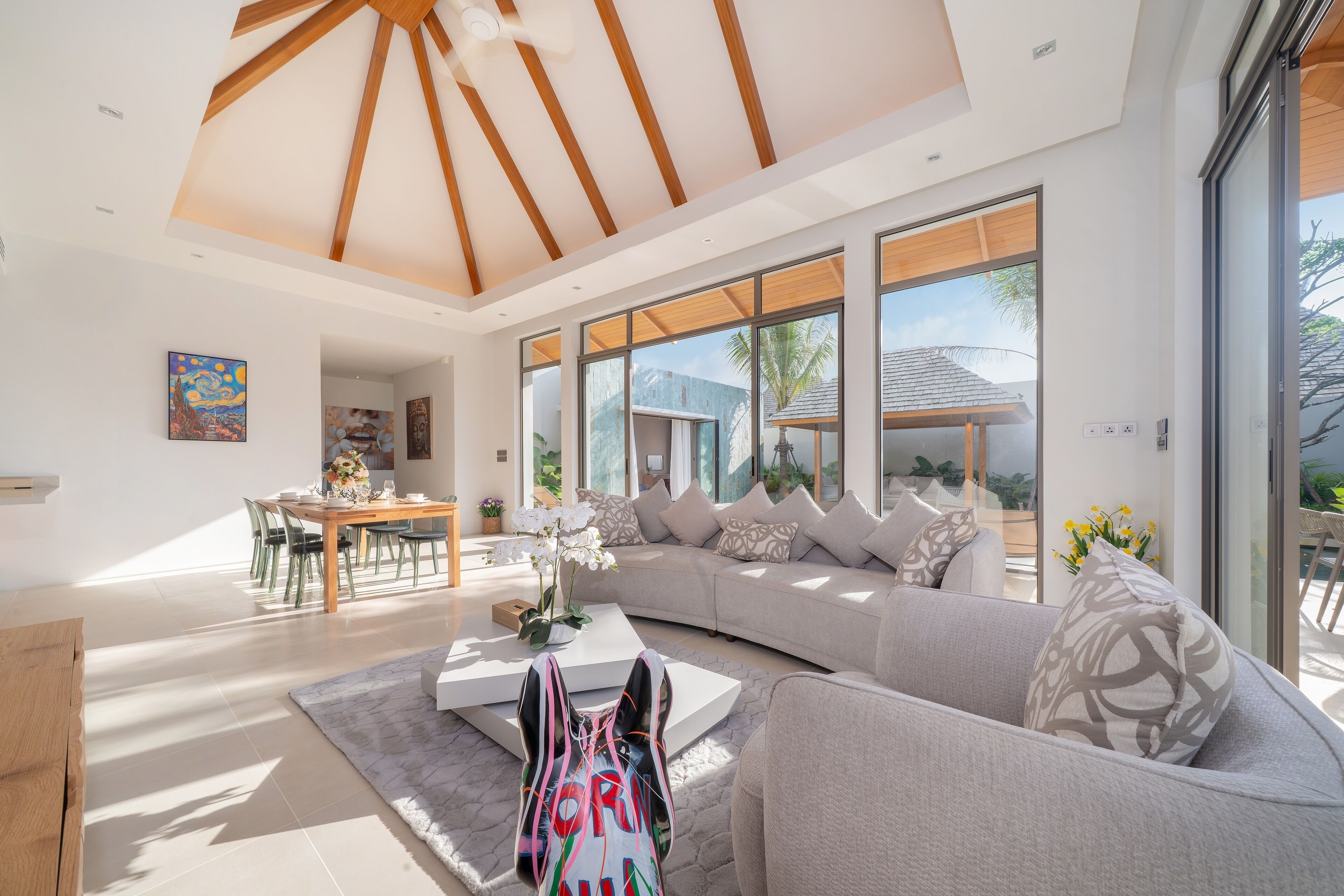 Villa, 3 Schlafzimmer, eigener Pool, Poolblick | Wohnbereich