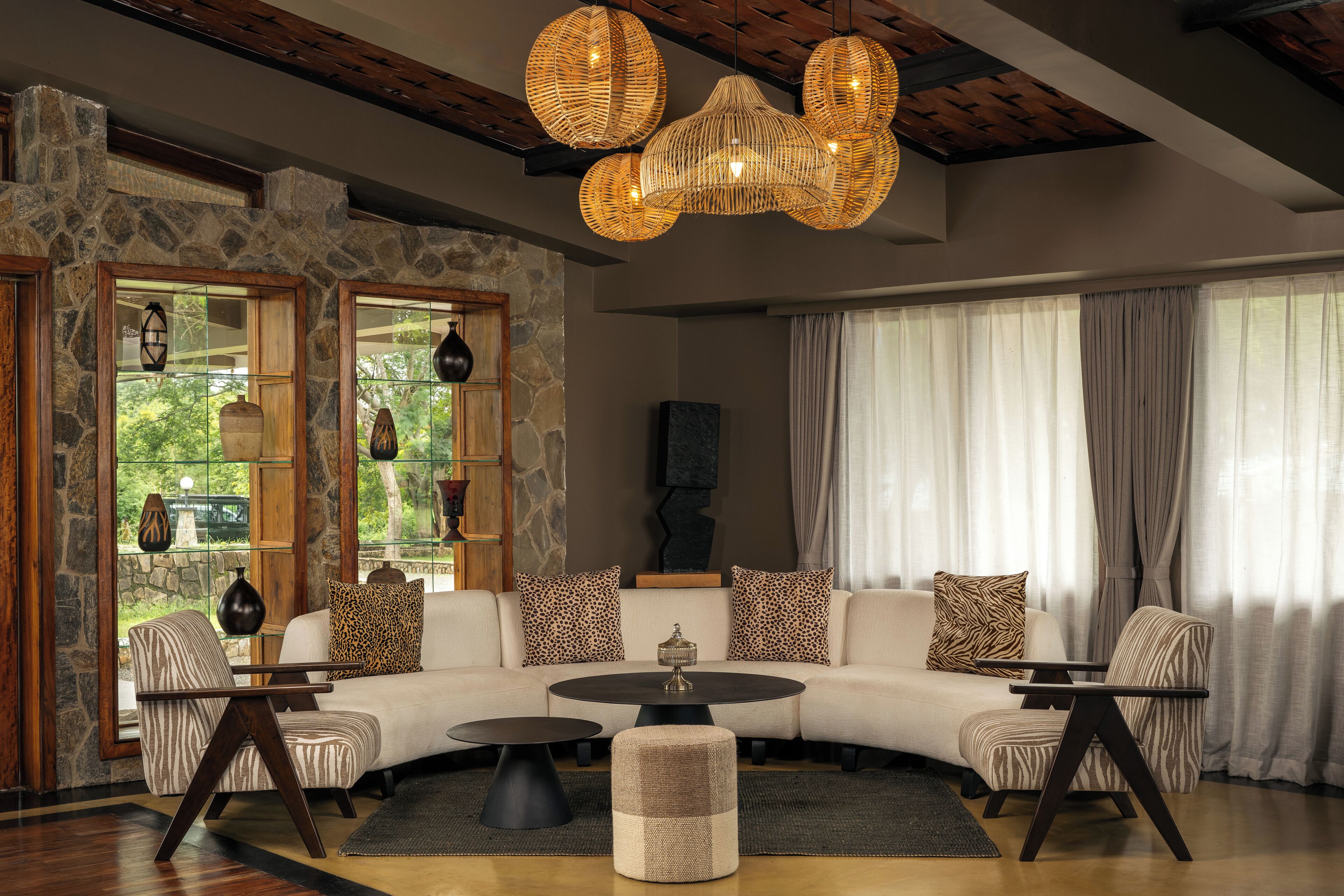 Coin salon dans le hall