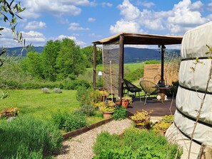 Tente Standard, vue colline | Terrasse/Patio