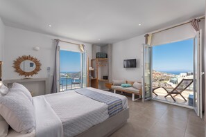 Chambre Double Lune de Miel, vue mer | Coffres-forts dans les chambres, fer et planche à repasser