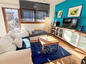 Fernseher, Kamin