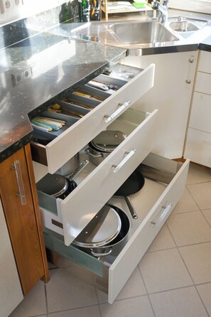 Kühlschrank, Ofen, Herdplatte, Geschirrspüler
