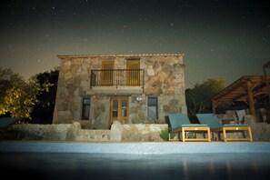Terrace/patio - Sheepfold with panoramic view and private pool (Sotta)
