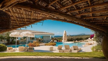 Alberca al aire libre por temporada