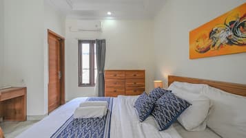 别墅, 2 间卧室 | 办公桌、免费 WiFi、床单