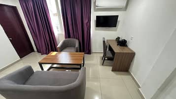 Minibar, in-room safe, desk, blackout curtains