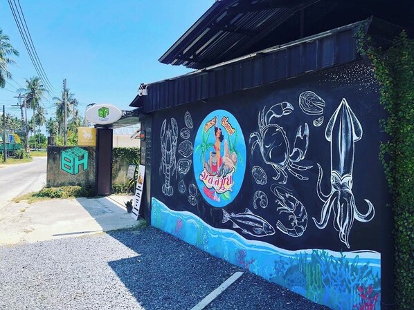 Fassade der Unterkunft