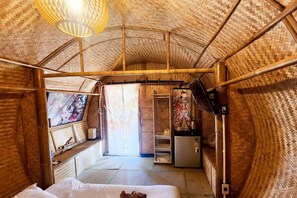 Double or Twin Room | Free WiFi, bed sheets - Merlin Hut & Farm (Kanchanaburi)