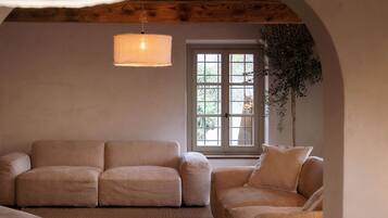 Smart TV, caminetto, tavolo da ping pong