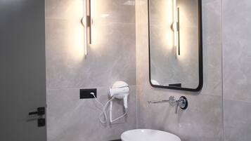 Standard Double Room, Balcony, River View | Bathroom | Shower, hair dryer, towels, soap