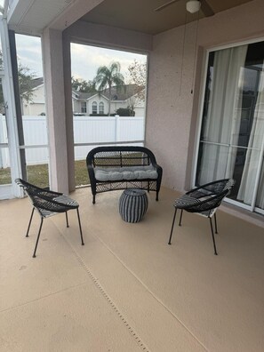 Terrace/patio - Modern Orlando Retreat – Minutes to Disney, Universal & All the Magic!” (Orlando)