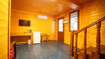 Family Triple Room, Mountain View | Desk, laptop workspace, free WiFi