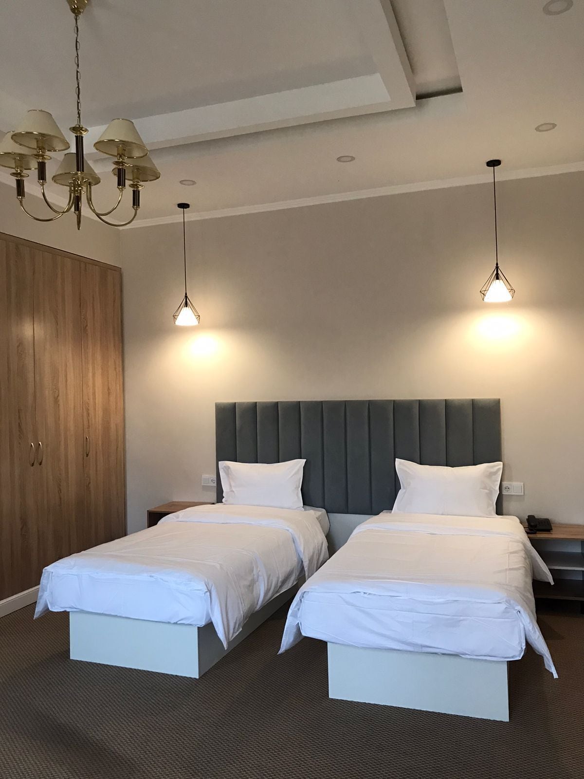 Standard Twin Room, City View | In-room safe, desk, laptop workspace, soundproofing