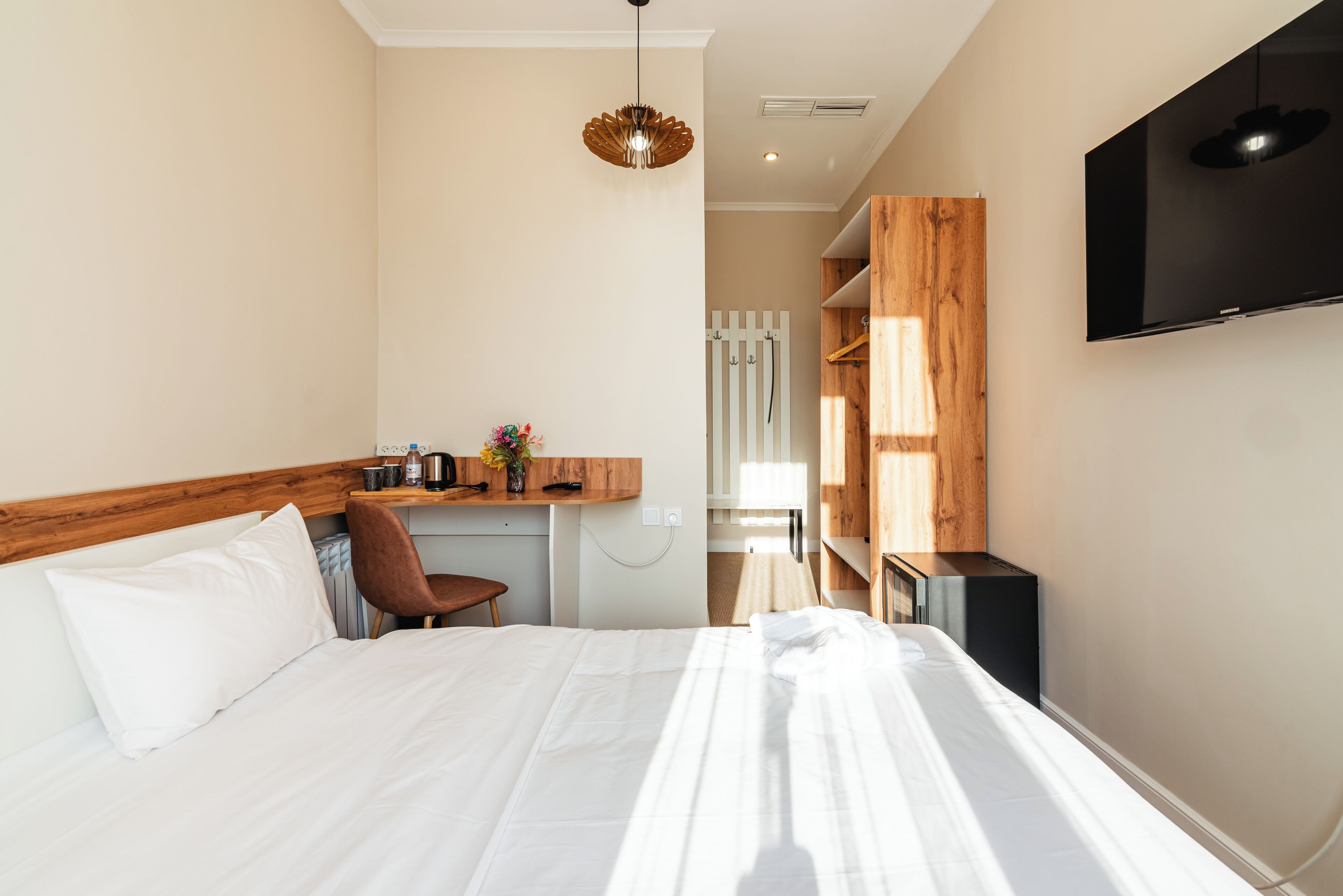 Standard Double Room, City View | In-room safe, desk, laptop workspace, soundproofing