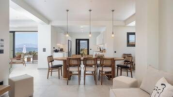 Villa, Sea View | In-room dining