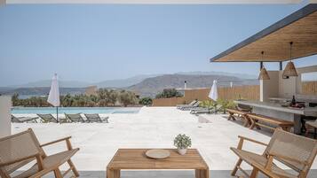 Villa, Sea View | Dining room