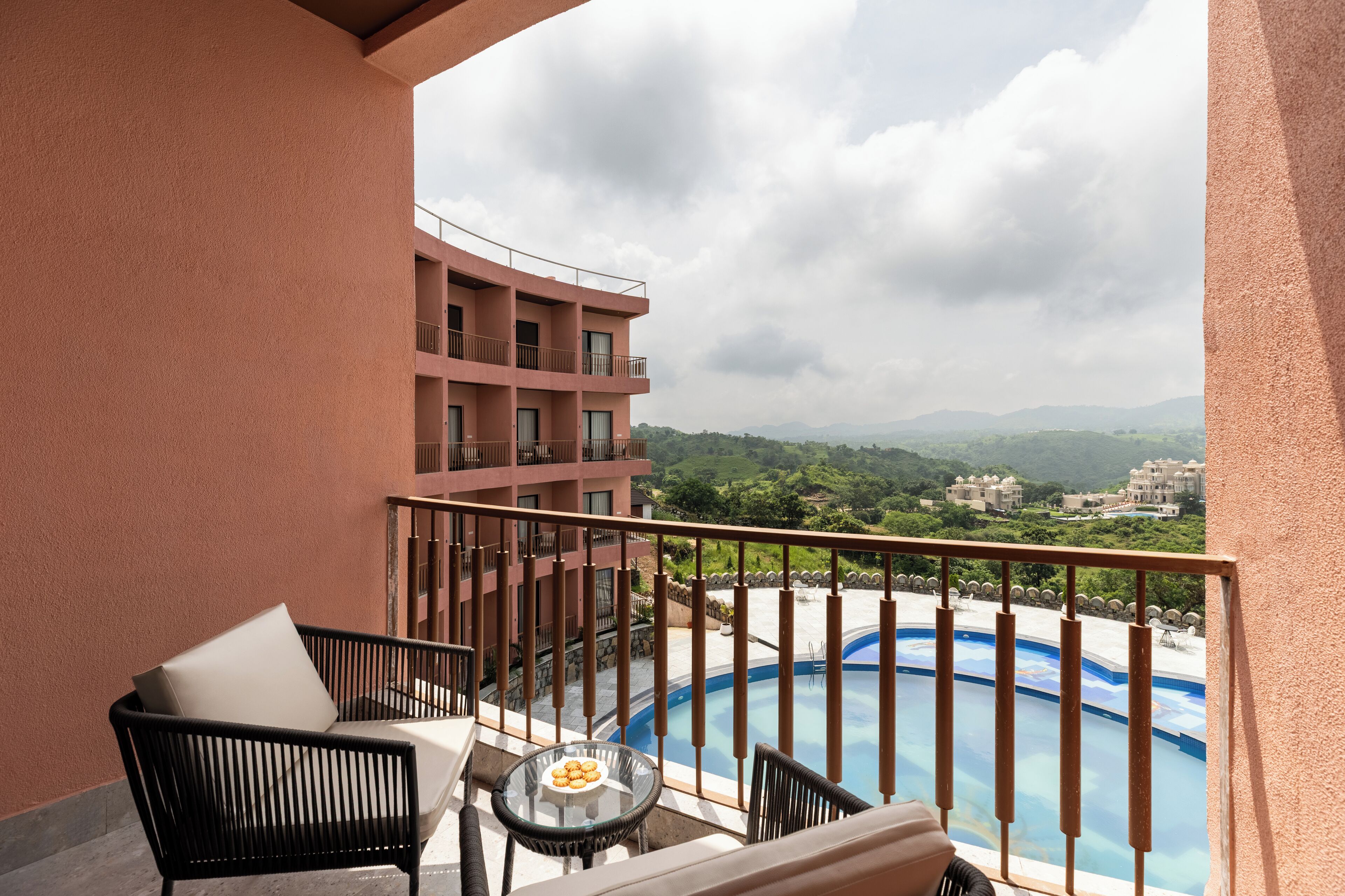 Chambre Double Luxe, balcon, vue montagne | Vue de la chambre
