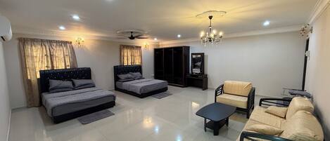 5 makuuhuonetta, silitysrauta/-lauta, ilmainen Wi-Fi, vuodevaatteet