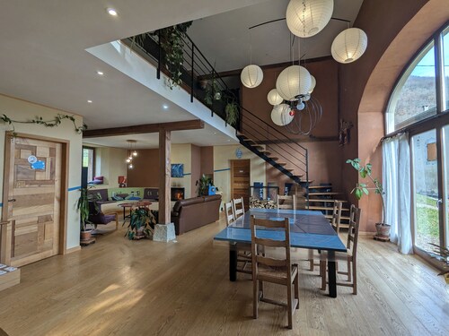 Renovated group gite with terrace, garden, lounges - Surlechemin.Marielle