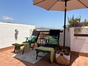 Terrace/patio - Charming apartment 200m from beach with communal garden (San Juan de los Terreros)