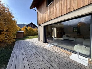 Terrace/patio - New house in Villard-de-Lans center, 12 sleeps (Villard-de-Lans)