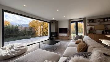 Télévision, cheminée