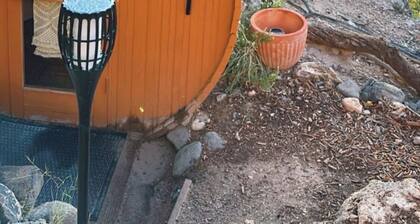 Cozy Cliffside Cabin with Private Creek Access at Sacred Springs