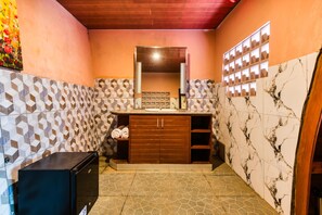 Standard Double Room, Balcony, Sea View | Bathroom | Shower, hair dryer, towels, soap - Adinata Villa by Suarga Collection (Karangasem)