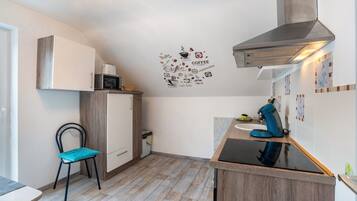 KĂŒhlschrank, Mikrowelle, Ofen, Herdplatte