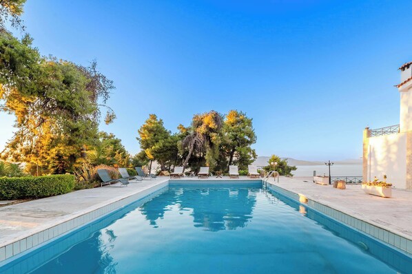 Pool - Seaview Villa Cleopatra - Private Pool & Tennis (Kalamos)