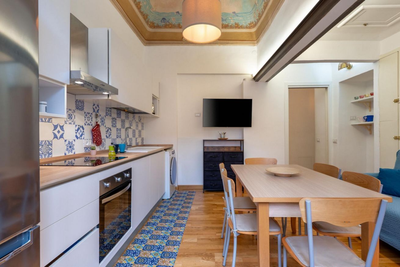 Fridge, microwave, dishwasher