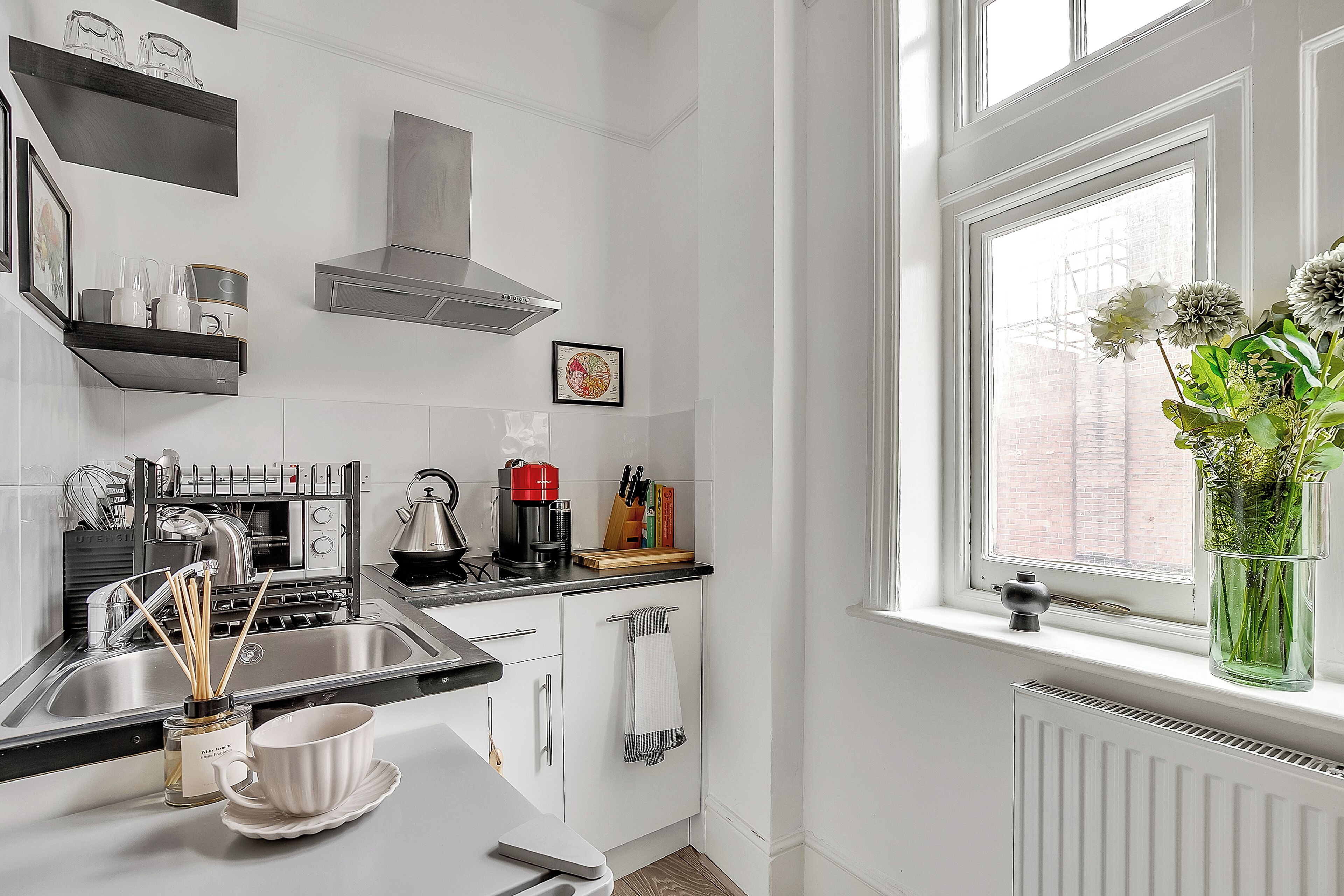 Apartament, 2 dormitoris, no fumadors, cuina bàsica | Cuina privada | Frigorífic, microones, placa de cuina i rentaplats 