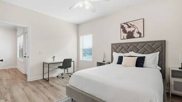 Desk, iron/ironing board, travel cot, free WiFi