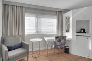 Interior - World of Blue: Beautiful King Hotel Room (East Rutherford)