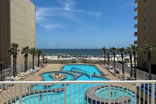 2BR Getaway Close to Beach w/ Pool & Balcony