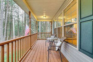 House (4 Bedrooms) | Interior - Fire Pit, Deck & On-site Creek: Poconos Retreat! (Blakeslee)