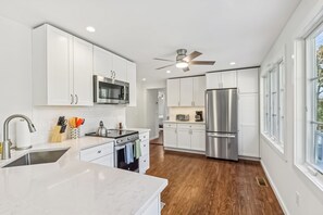 House (3 Bedrooms) | Interior - 3BR Home Walk to Beach w/ Outdoor Shower & Grill (East Marion)