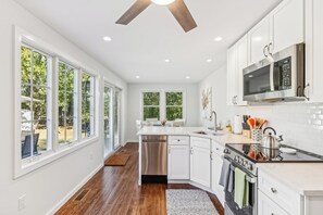 House (3 Bedrooms) | Interior - 3BR Home Walk to Beach w/ Outdoor Shower & Grill (East Marion)