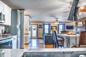 House (2 Bedrooms) | Interior - 2BR Riverfront Home w/ Grill & Dock (Elizabethton)